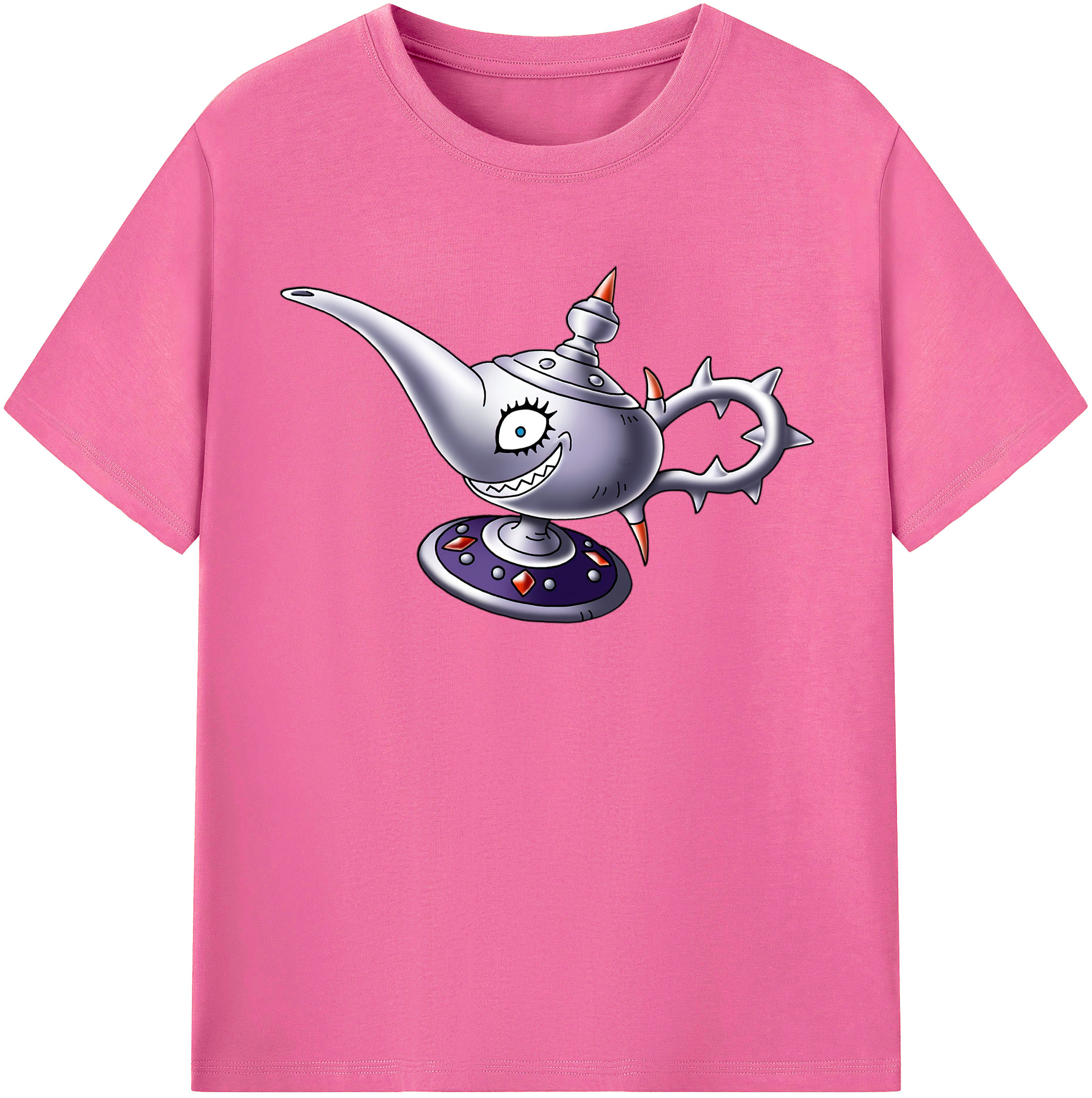 （画像用） ドラゴンクエスト Doragon Kuesuto Dragon Quest レディースカジュアルプリントTシャツ（綿100％）